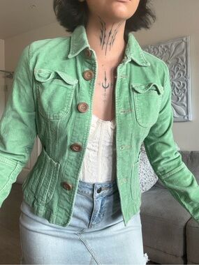 Mint Green Corduroy Jacket✨
